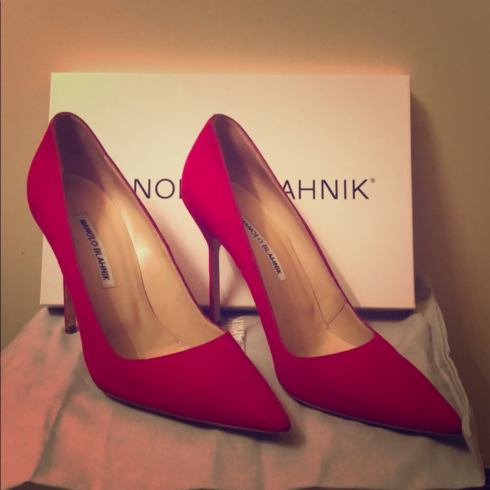Manolo Blahnik pumps.